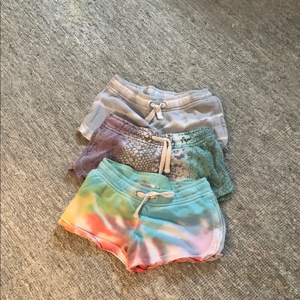 Vintage Havana Gray and Purple Casual Shorts